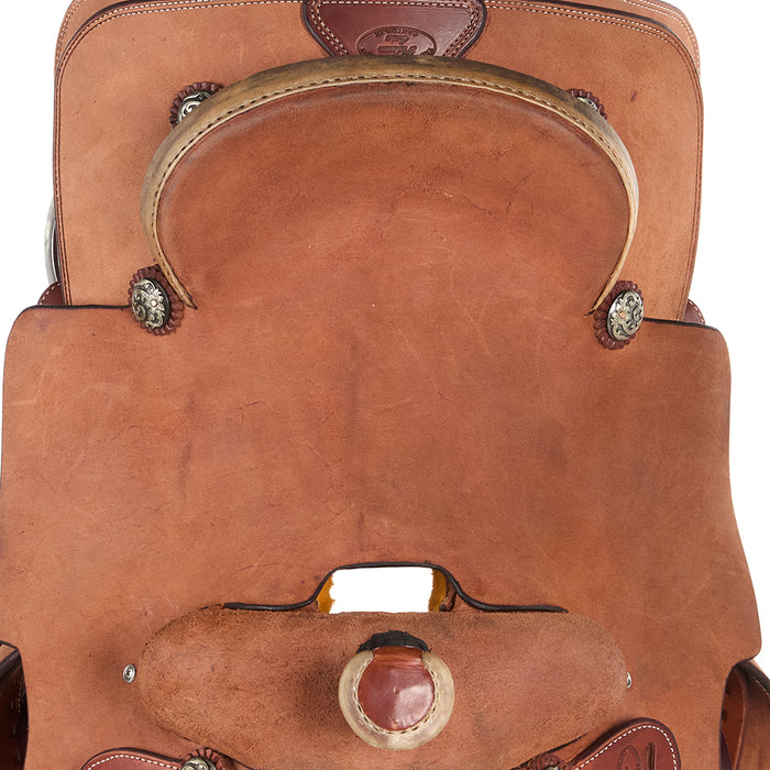 Trent Ward Roughout with Rawhide Cantle Binding Platinum Team Roper