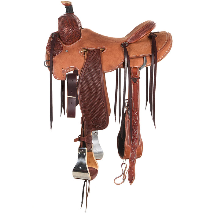 Trent Ward 1/3 Breed Basket Stamp Sam Houston Ranch Roper