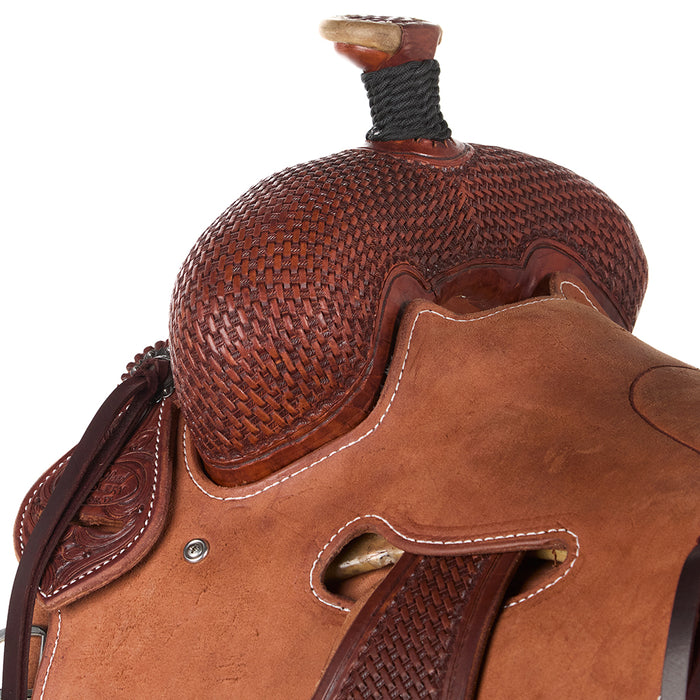 Trent Ward 1/3 Breed Basket Stamp Sam Houston Ranch Roper