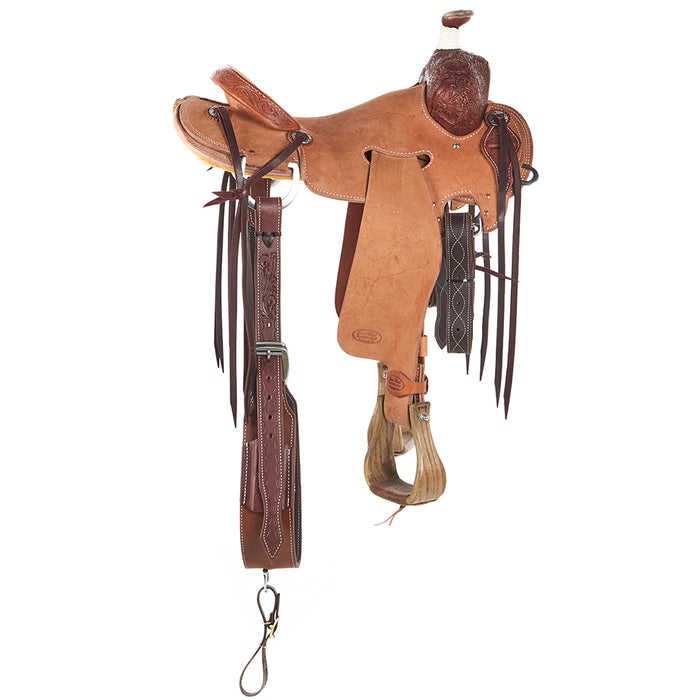Trent Ward 1/8 Breed Floral Stripdown Seat Rig Ranch Saddle