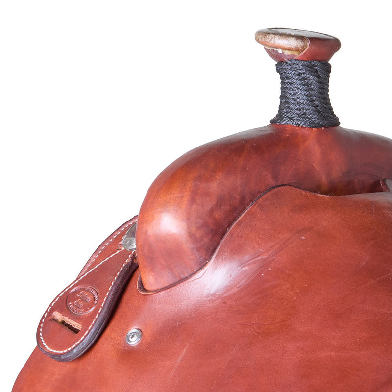Trent Ward 14.5in Mahogany Slick out with Rawhide Cantle Team Roper