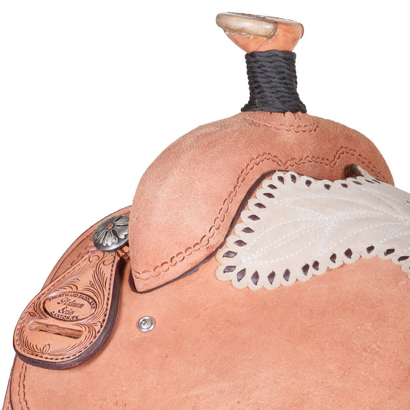Trent Ward 14.5in Roughout with Tan suede Seat Team Roper