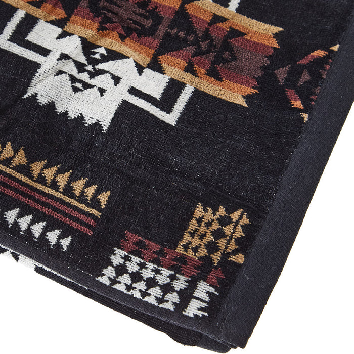 Rod's True Western Southwest Black Oversized Towel