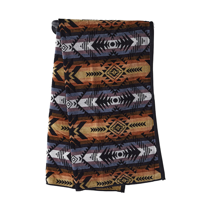 Rod's True Western Tuscan Diamond Brown Oversized Towel