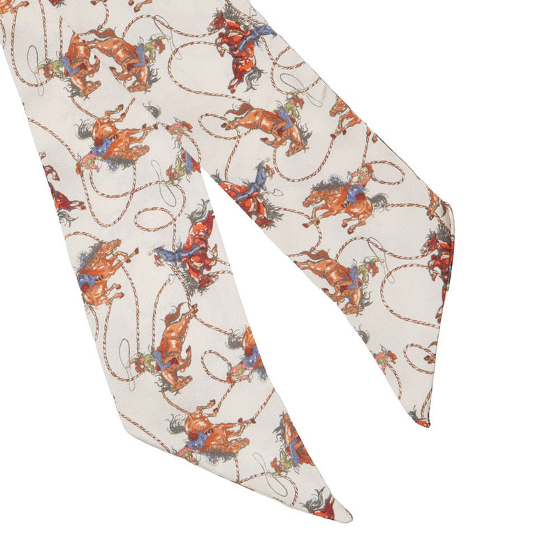 West And Company Cream Cowgirl Bucking Horse Twilly