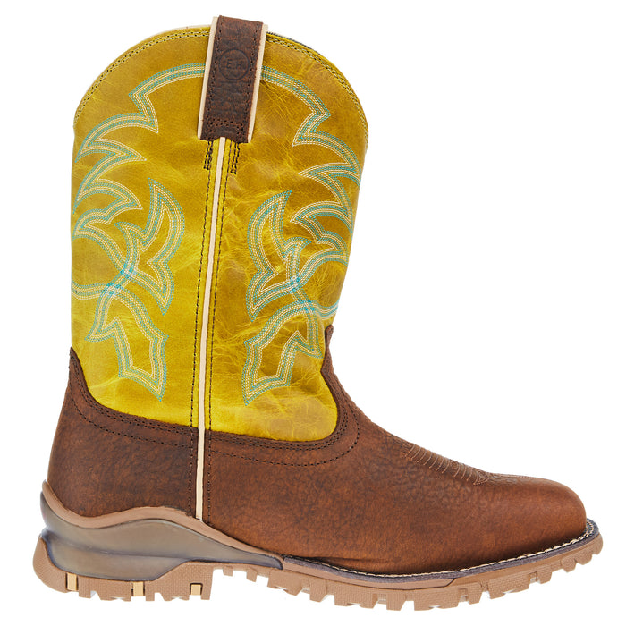 Tony Lama Mens TLX Roustabout Walnut 11 In Brown Top Waterproof Square