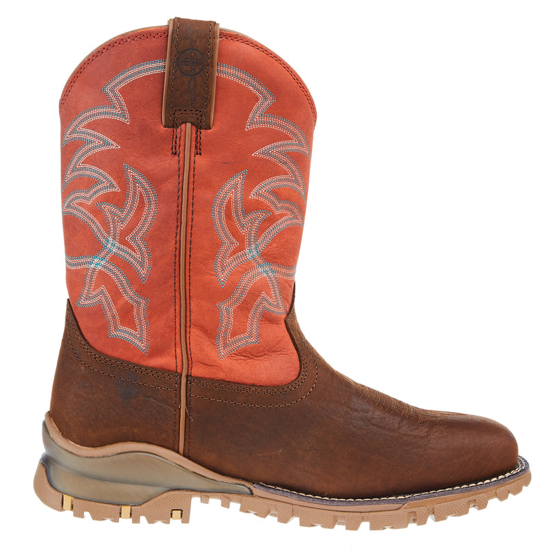 Tony Lama Mens TLX Roustabout Cognac 11 In Brown Top Waterproof Square Steel Toe