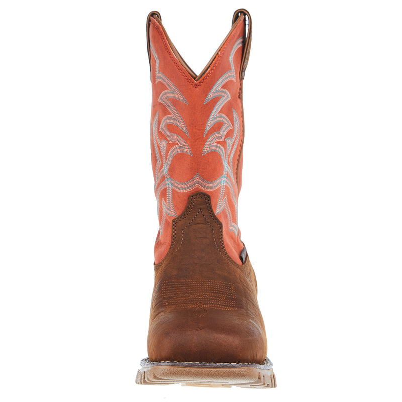 Tony Lama Mens TLX Roustabout Cognac 11 In Brown Top Waterproof Square Steel Toe