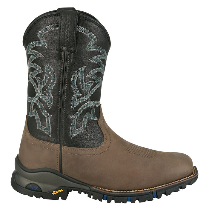 Tony Lama Men's Roustabout Grey 11In Top Wide Square Soft Toe Work Boot