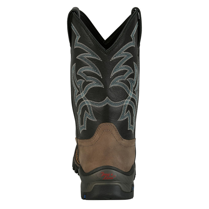 Tony Lama Men's Roustabout Grey 11In Top Wide Square Soft Toe Work Boot