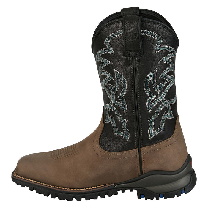 Tony Lama Men's Roustabout Grey 11In Top Wide Square Soft Toe Work Boot