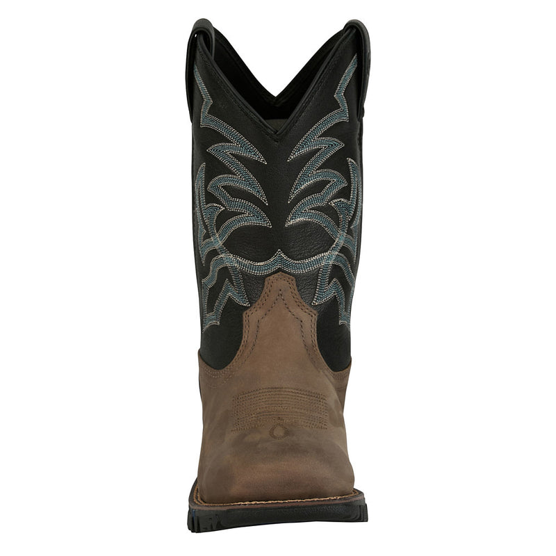 Tony Lama Men's Roustabout Grey 11In Top Wide Square Soft Toe Work Boot