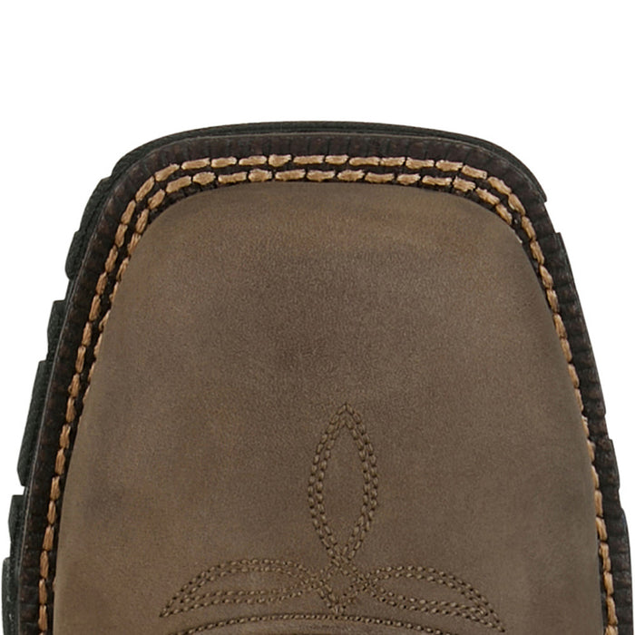 Tony Lama Men's Roustabout Grey 11In Top Wide Square Soft Toe Work Boot