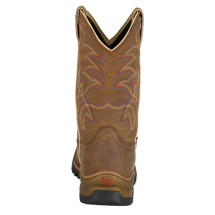 Tony Lama Men's Roustabout Tan 11In Top Wide Square Steel Toe Work Boot