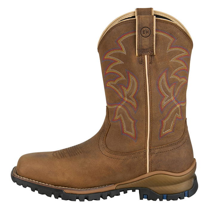 Tony Lama Men's Roustabout Tan 11In Top Wide Square Steel Toe Work Boot