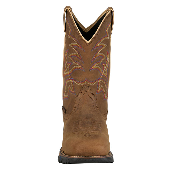 Tony Lama Men's Roustabout Tan 11In Top Wide Square Steel Toe Work Boot