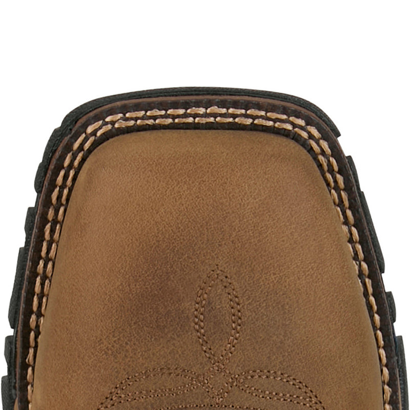 Tony Lama Men's Roustabout Tan 11In Top Wide Square Steel Toe Work Boot