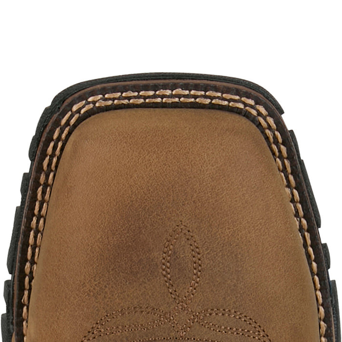 Tony Lama Men's Roustabout Tan 11In Top Wide Square Steel Toe Work Boot