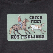 The Whole Herd Youth Catch Feet Charcoal Hoodie
