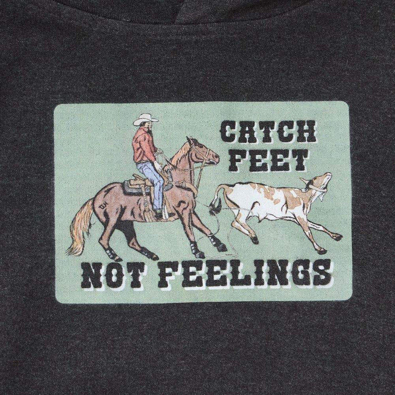 The Whole Herd Youth Catch Feet Charcoal Hoodie