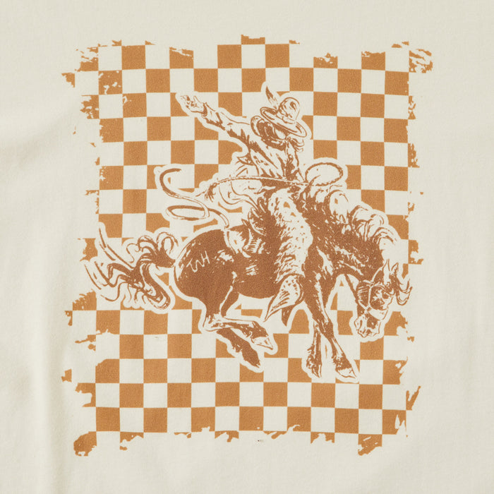 The Whole Herd Women's Checkered Bronc Tee