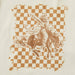 The Whole Herd Youth Checkered Bronc Tee