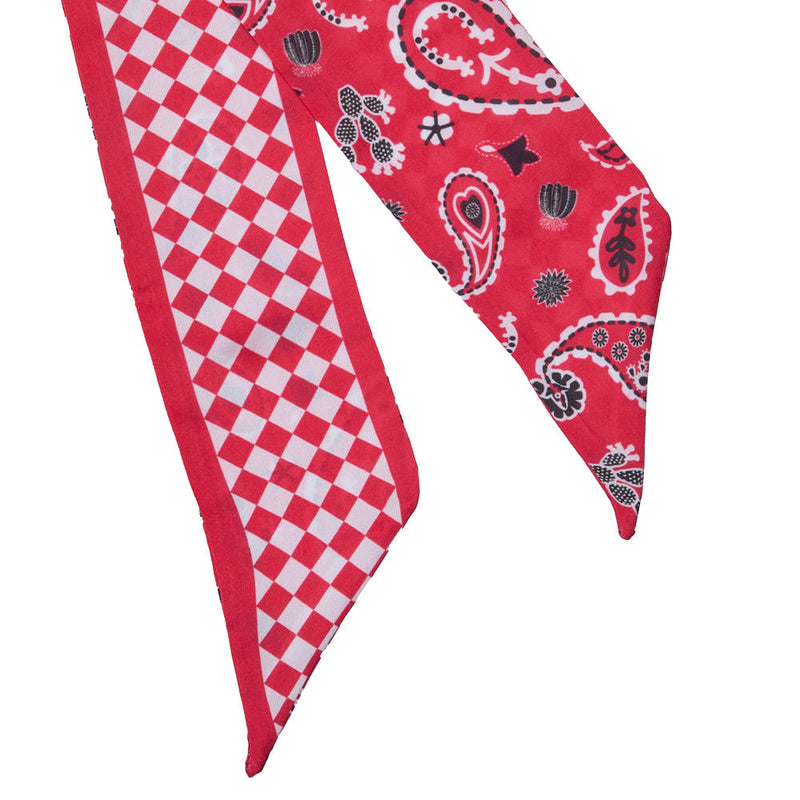 Fringe Scarves Red Luck Be A Paisley Twilly