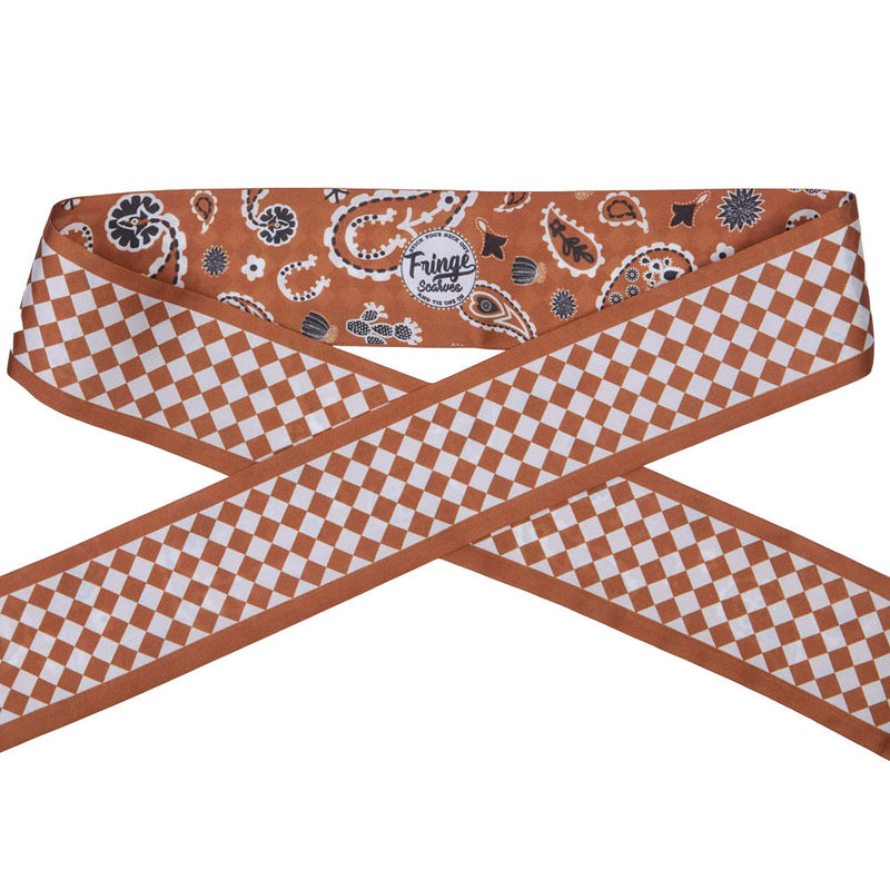 Fringe Scarves Saddle Luck Be A Paisley Twilly