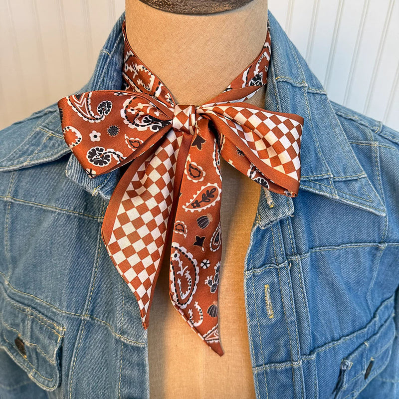 Fringe Scarves Saddle Luck Be A Paisley Twilly