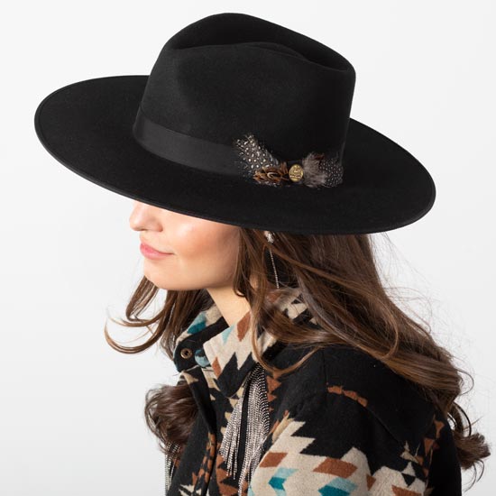 Stetson Hats Black Midtown 2 3/4in. Bound Edge Brim Fashion Hat