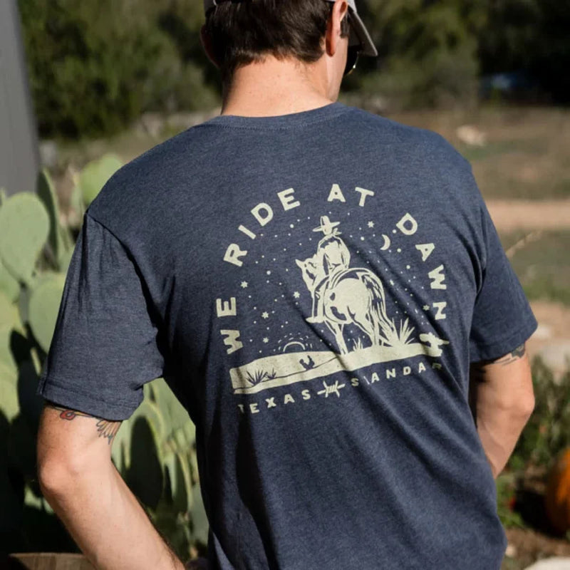 Texas Standard Heritage Ride At Dawn Navy Tee