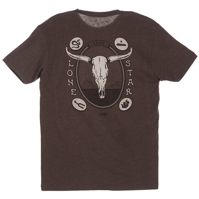 Texas Standard Heritage Skull Brown Tee