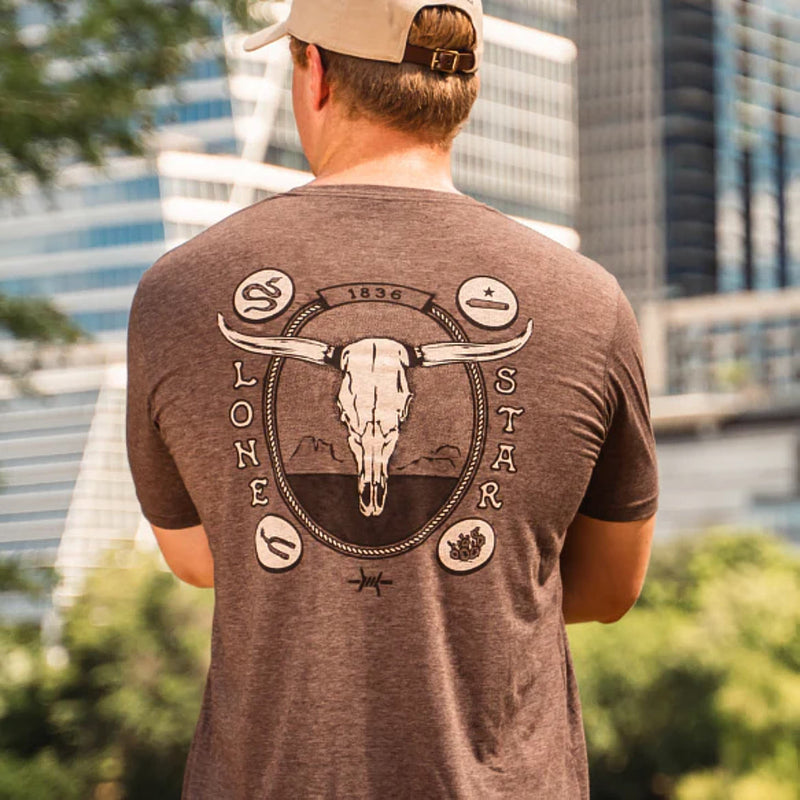Texas Standard Heritage Skull Brown Tee