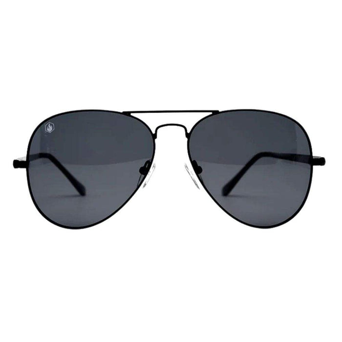 American Bonfire Co. Tex Black Aviator Sunglasses