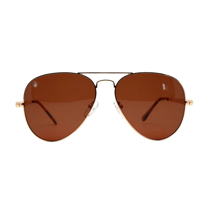 American Bonfire Co. Tex Brown Aviator Sunglasses