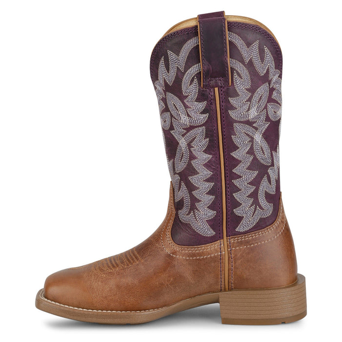 Justin Boot Company Women's Ashtyn Tan 11In Square Toe Boot
