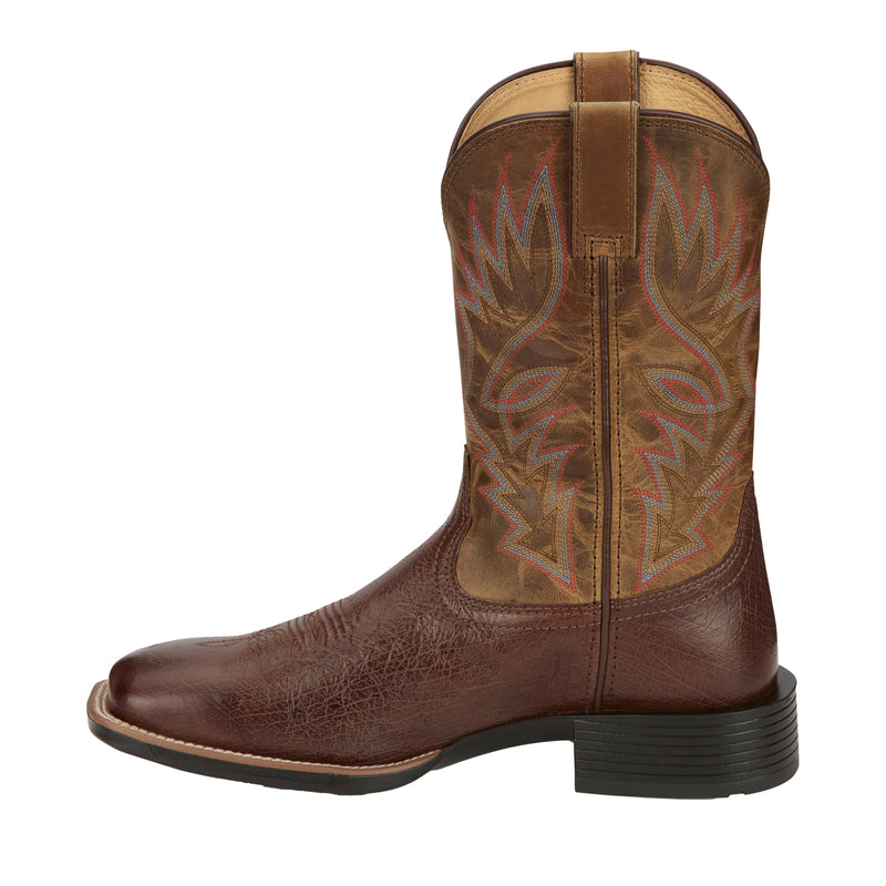 Justin Boot Company Mens Untamed Conroe Green Brown Smooth Ostrich 11In Brown Goat Top Cowboy Boots