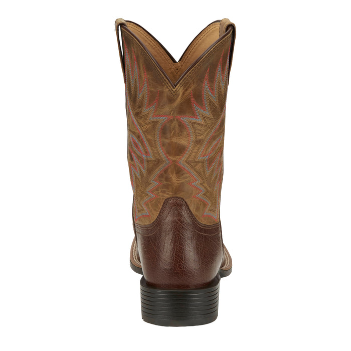Justin Boot Company Mens Untamed Conroe Green Brown Smooth Ostrich 11In Brown Goat Top Cowboy Boots