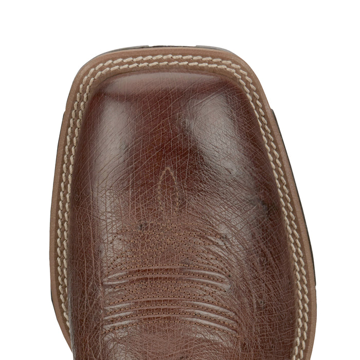 Justin Boot Company Mens Untamed Conroe Green Brown Smooth Ostrich 11In Brown Goat Top Cowboy Boots