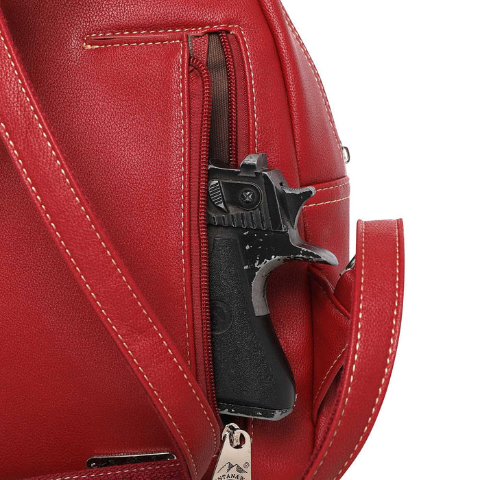 Montana West Red American Pride Concealed Carry Backpack