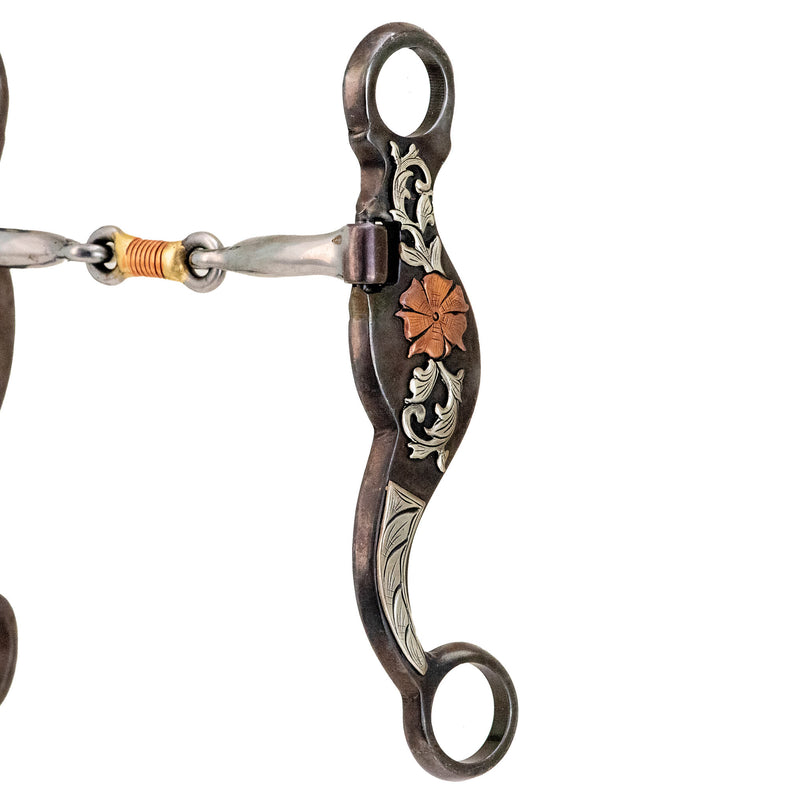Cowboy Tack Desert Rose Dog Bone Shank Bit