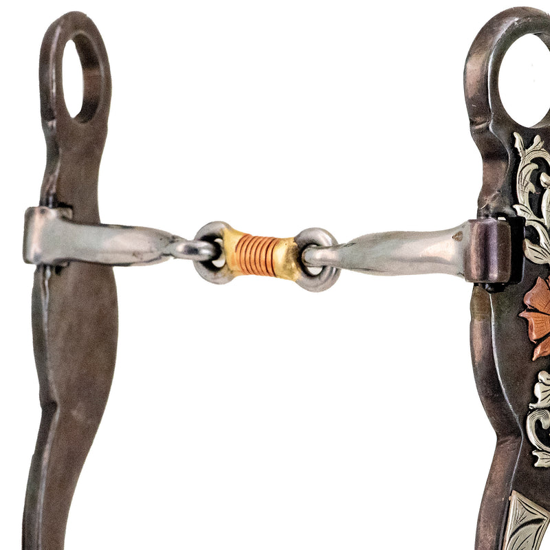 Cowboy Tack Desert Rose Dog Bone Shank Bit