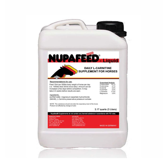 Nupafeed Usa L-Carnitine Daily Liquid for Horses 3 Liter