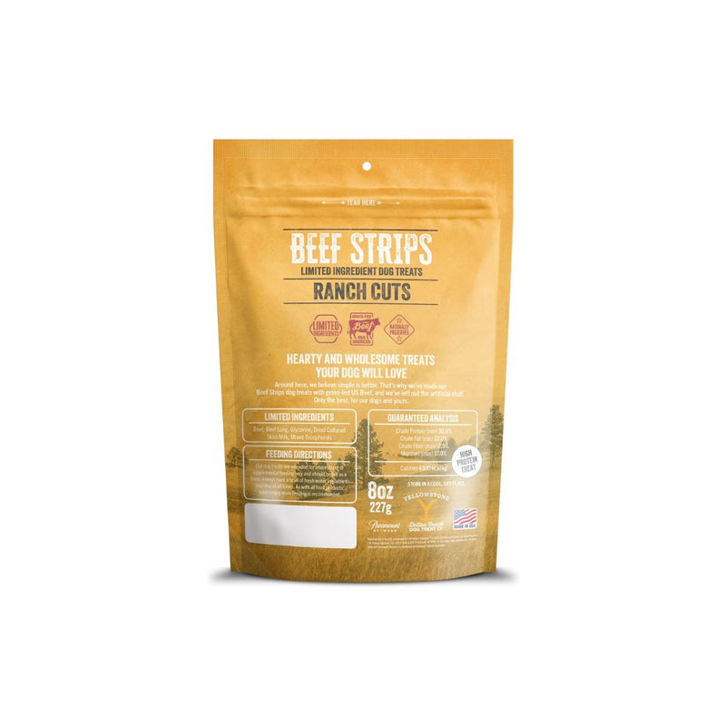Dutton Ranch Dog Treat Co Yellowstone Cuts Beef Strips 8oz
