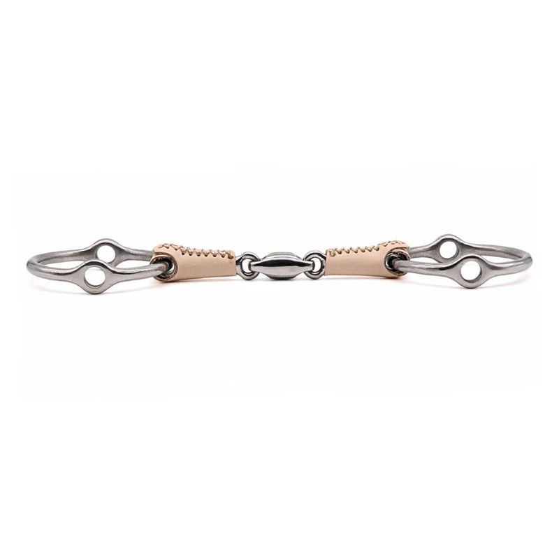 Jake Adams Double Jointed Leather Covered Loose Ring Gag 5in