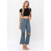Flying Monkey Womens 90`s Crop Flare Balsam Jean