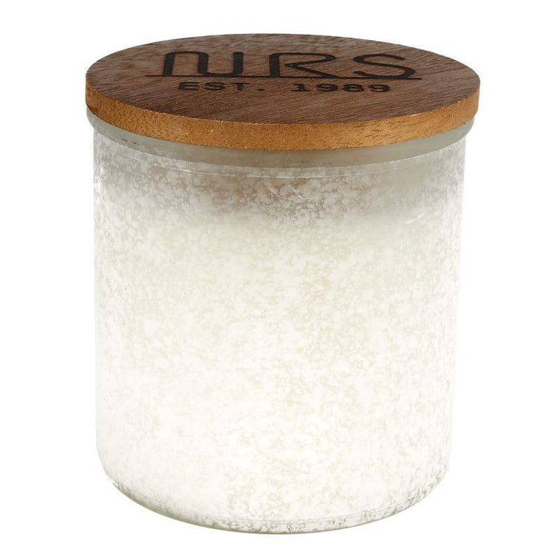 NRS Up A Creek River Rock Candle In White