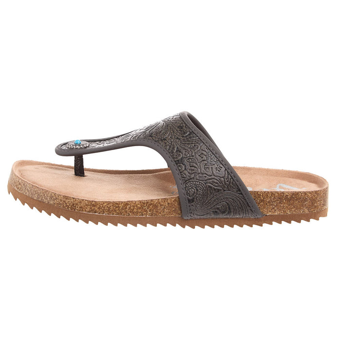 Very G Women's Danni 2 Charcoal Sandals