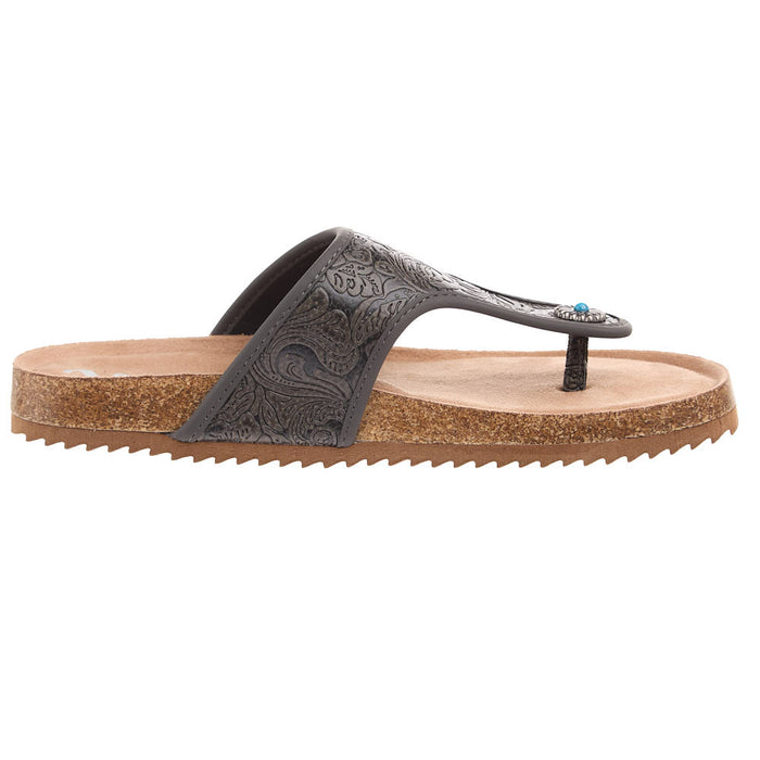 Very G Women's Danni 2 Charcoal Sandals
