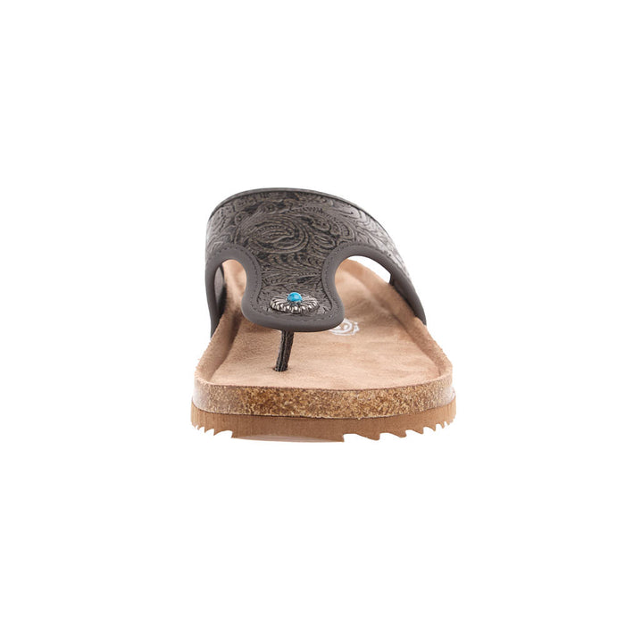 Very G Women's Danni 2 Charcoal Sandals